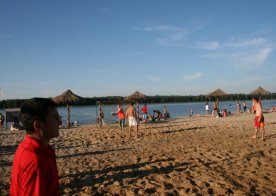 Turniej o Tytuł Mistrza Gminy Biszcza w Nożnej Piłce Plażowej. Zbiornik Wodny Biszcza-Żary 2012