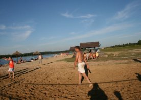 Turniej o Tytuł Mistrza Gminy Biszcza w Nożnej Piłce Plażowej. Zbiornik Wodny Biszcza-Żary 2012