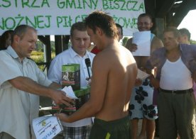 Turniej o Tytuł Mistrza Gminy Biszcza w Nożnej Piłce Plażowej. Zbiornik Wodny Biszcza-Żary 2012