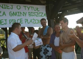 Turniej o Tytuł Mistrza Gminy Biszcza w Nożnej Piłce Plażowej. Zbiornik Wodny Biszcza-Żary 2012