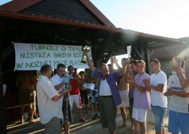 Turniej o Tytuł Mistrza Gminy Biszcza w Nożnej Piłce Plażowej. Zbiornik Wodny Biszcza-Żary 2012