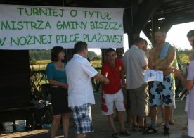 Turniej o Tytuł Mistrza Gminy Biszcza w Nożnej Piłce Plażowej. Zbiornik Wodny Biszcza-Żary 2012