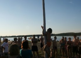 Turniej o Tytuł Mistrza Gminy Biszcza w Nożnej Piłce Plażowej. Zbiornik Wodny Biszcza-Żary 2012