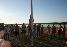 Turniej o Tytuł Mistrza Gminy Biszcza w Nożnej Piłce Plażowej. Zbiornik Wodny Biszcza-Żary 2012