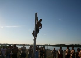 Turniej o Tytuł Mistrza Gminy Biszcza w Nożnej Piłce Plażowej. Zbiornik Wodny Biszcza-Żary 2012