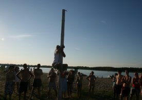 Turniej o Tytuł Mistrza Gminy Biszcza w Nożnej Piłce Plażowej. Zbiornik Wodny Biszcza-Żary 2012