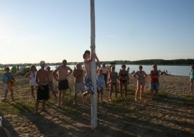 Turniej o Tytuł Mistrza Gminy Biszcza w Nożnej Piłce Plażowej. Zbiornik Wodny Biszcza-Żary 2012