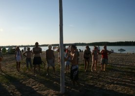 Turniej o Tytuł Mistrza Gminy Biszcza w Nożnej Piłce Plażowej. Zbiornik Wodny Biszcza-Żary 2012