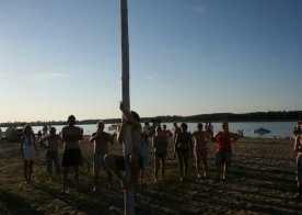 Turniej o Tytuł Mistrza Gminy Biszcza w Nożnej Piłce Plażowej. Zbiornik Wodny Biszcza-Żary 2012