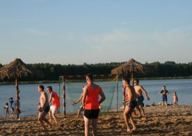 Turniej o Tytuł Mistrza Gminy Biszcza w Nożnej Piłce Plażowej. Zbiornik Wodny Biszcza-Żary 2012