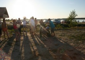 Turniej o Tytuł Mistrza Gminy Biszcza w Nożnej Piłce Plażowej. Zbiornik Wodny Biszcza-Żary 2012