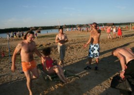 Turniej o Tytuł Mistrza Gminy Biszcza w Nożnej Piłce Plażowej. Zbiornik Wodny Biszcza-Żary 2012