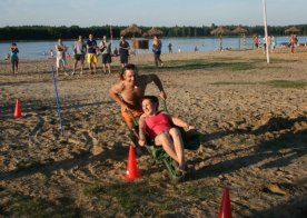 Turniej o Tytuł Mistrza Gminy Biszcza w Nożnej Piłce Plażowej. Zbiornik Wodny Biszcza-Żary 2012