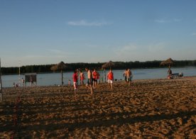 Turniej o Tytuł Mistrza Gminy Biszcza w Nożnej Piłce Plażowej. Zbiornik Wodny Biszcza-Żary 2012