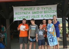 28 lipca 2013 Turniej Piłki Nożnej Plażowej o Puchar Wójta Gminy Biszcza