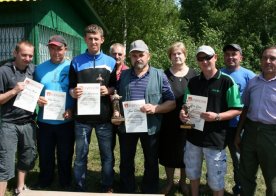 Zawody wędkarskie o "Puchar Wójta", rozpoczęcie sezonu letniego na zbiorniku wodnym Biszcza-Żary, 29.06.2014r.