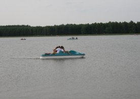 Zawody wędkarskie o "Puchar Wójta", rozpoczęcie sezonu letniego na zbiorniku wodnym Biszcza-Żary, 29.06.2014r.