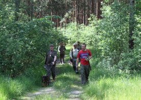 Konkurs pracy psów tropowców i posokowców Wólka Biska 04.06.2016r.