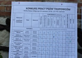 Konkurs pracy psów tropowców i posokowców Wólka Biska 04.06.2016r.