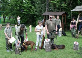 Konkurs pracy psów tropowców i posokowców Wólka Biska 04.06.2016r.