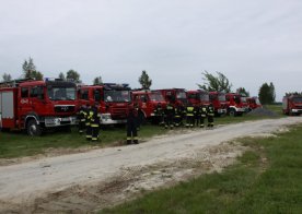 Ćwiczenia zgrywające nad Zalewem w Biszczy