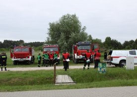 Ćwiczenia zgrywające nad Zalewem w Biszczy