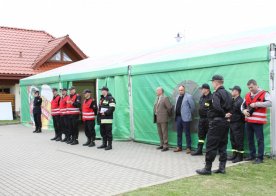 Ćwiczenia zgrywające nad Zalewem w Biszczy