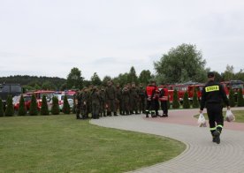 Ćwiczenia zgrywające nad Zalewem w Biszczy