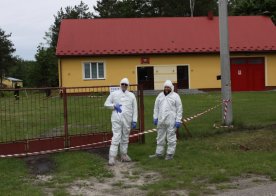 Ćwiczenia zgrywające nad Zalewem w Biszczy