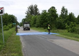 Ćwiczenia zgrywające nad Zalewem w Biszczy