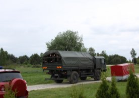 Ćwiczenia zgrywające nad Zalewem w Biszczy