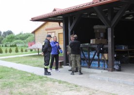 Ćwiczenia zgrywające nad Zalewem w Biszczy