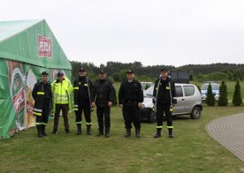 Ćwiczenia zgrywające nad Zalewem w Biszczy