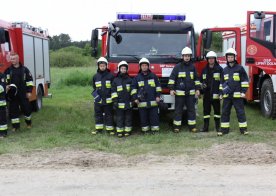 Ćwiczenia zgrywające nad Zalewem w Biszczy