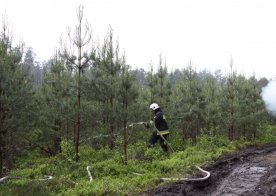 Ćwiczenia zgrywające nad Zalewem w Biszczy