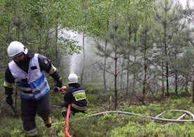 Ćwiczenia zgrywające nad Zalewem w Biszczy