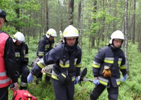 Ćwiczenia zgrywające nad Zalewem w Biszczy