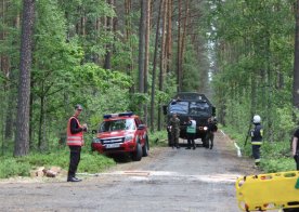 Ćwiczenia zgrywające nad Zalewem w Biszczy