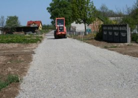 9 maja 2011 Budowa drogi Od cmentarza prawosłław  do  mostu skarbowego